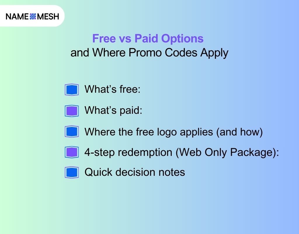 Free vs Paid Options and Where Promo Codes Apply